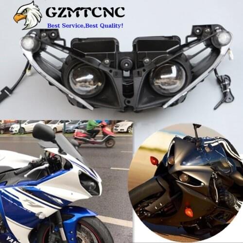 Motorcycle 12 13 14 YZF-R1 Front Headlamp Headlight Assembly for Yamaha YZF R1 2012 2013 2014 Clear Head Light
