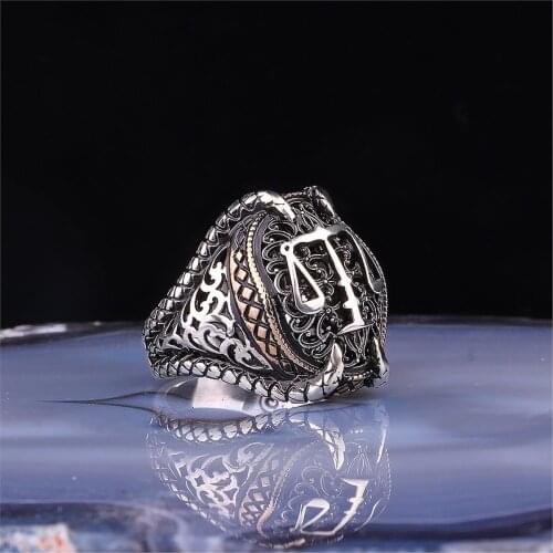 Clawed Justice Scale Motif 925 Sterling 925 K Silver Men 'S Ring