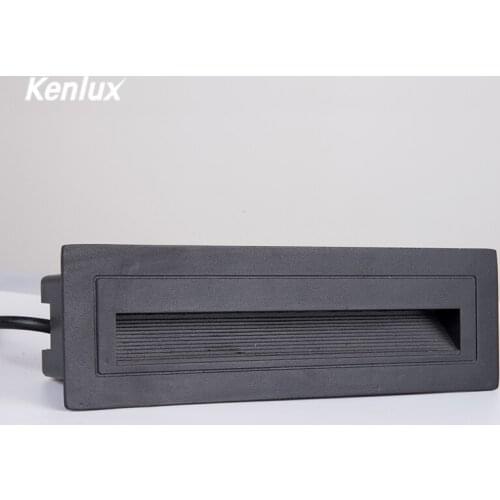 Wall Light Led Step Stair Lights IP65 Waterproof Outdoor Footlight Recessed Corner Lamp Exterior Garden Decor Light AC85-265vV