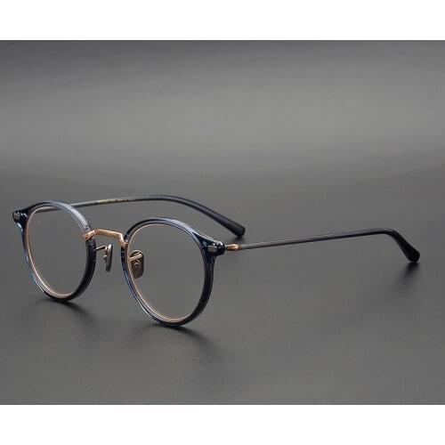 Vintage Retro Round Optical Eyeglass Titanium Frame Double Circles Design Ultra Light Limited Original Quality Women Man Eyewear