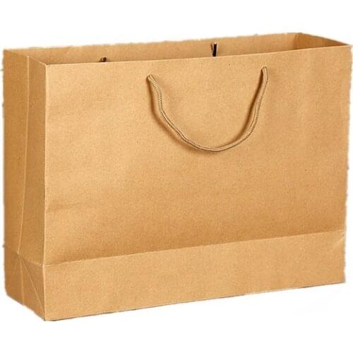 Wholesale Custom Cheap Brown Kraft Shopping Bag Paper Gift Bag