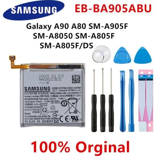 SAMSUNG Orginal EB-BA905ABU 3700mAh Battery For Samsung Galaxy A90 A80 SM-A905F SM-A8050 SM-A805F SM-A805F/DS Batteries+Tools