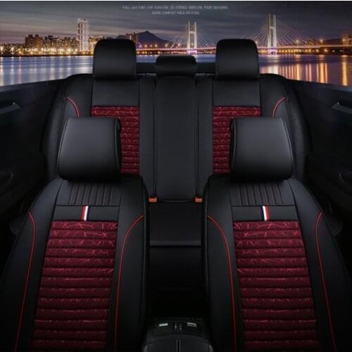 HLFNTF Fully-enclosed leather car seat covers For Ssangyong all model actyon kyron rexton w chairman korando car accessorie