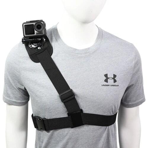 Rotate Shoulder Strap Mount for DJI OSMO ACTION GoPro Hero 9 8 7 6 5 4 session Yi 4K SJCAM EKEN AKASO Sport Camera Accessory
