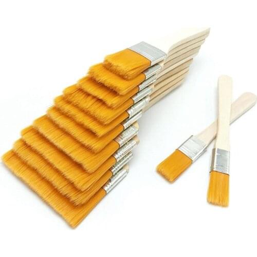 PPYY-12 Pcs Wooden Oil Painting Brushes Set Artist Acrylic Watercolor Paint Tool