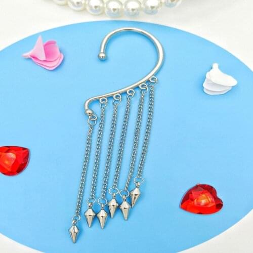 Simple lady hanging earrings, lady long tassels, all with elegant pendants, earrings without piercing clips, dating accessories