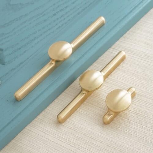 1.26" 3.75" 5" Zinc Alloy Door Pulls Handle Brass Kitchen Cabinet Handles Cupboard Dresser Drawer Knobs 32 96 128mm Hardware