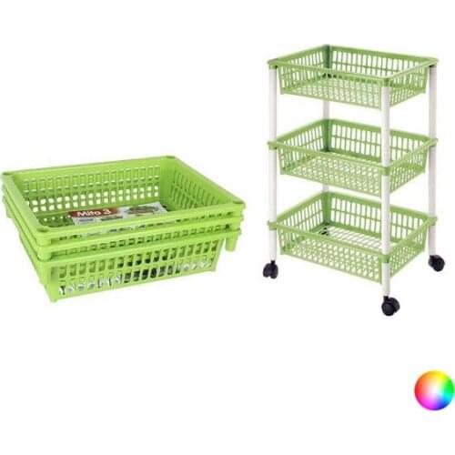 Vegetable trolley Tontarelli Detachable Plastic 3 Drawers (40 X 29 x 62 cm)