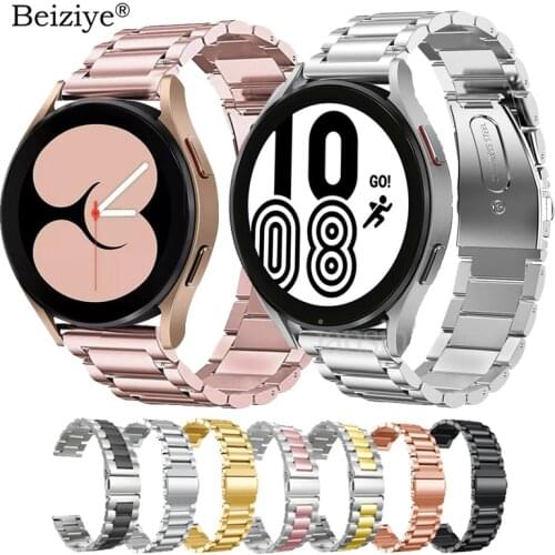 Smart watch Strap For Samsung Galaxy Watch 4 Classic 42mm 46mm Stainless Steel Band For Samsung Galaxy Watch 4 40mm 44mm Correa