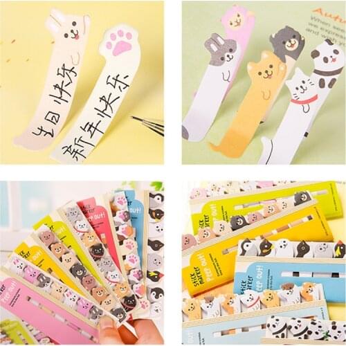 Animals Style Notepad Memo Sticky Notes School Office Supplies Memo Pad Scrapbook Stickers Pad Page Flags For Kids Material