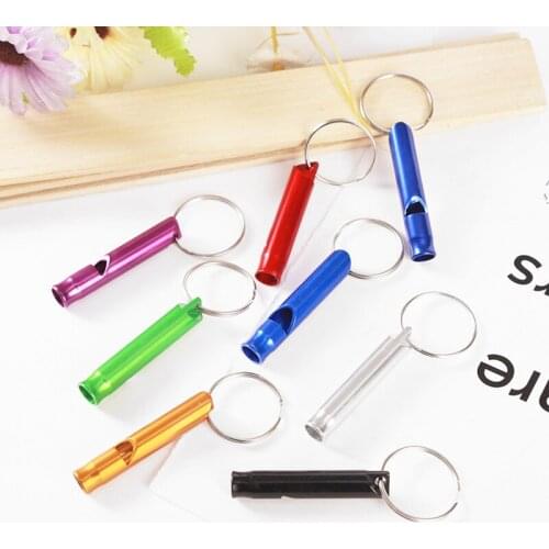 Outdoor Metal Multifunction Whistle Pendant With Keychain Keyring For Outdoor Survival Call Emergency Tools Mini Size Whistles