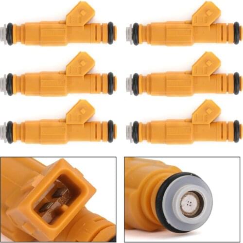 Areyourshop 6PCS Fuel Injectors For Cherokee 1989-1998 Wrangler Comanche 0280155700 0280155710 Car Auto Parts