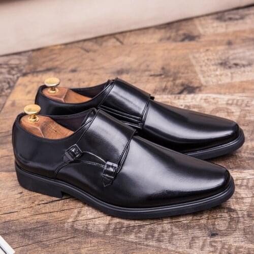 Men dress shoes formal business patent leather pointed toe for man male mens oxford flats big size 48