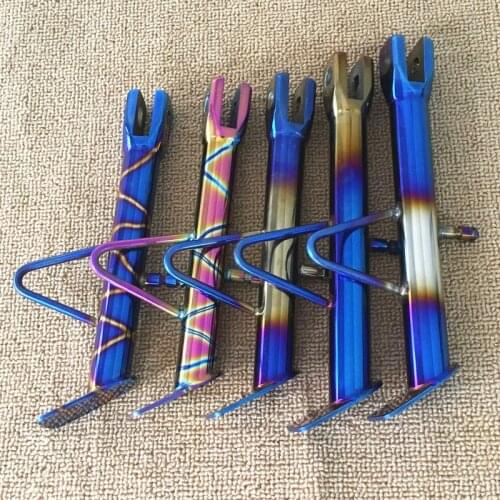 All Kinds of Motorcycle Side Stand Kickstand 304 Stainless Steel Burn Blue for Niu Ebike