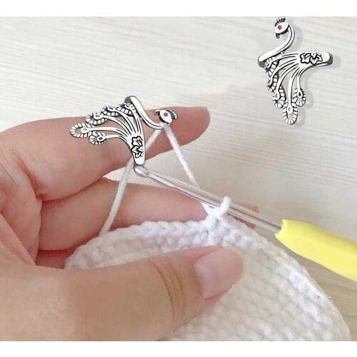 DIY Knitting Crochet Tool Hand Made Wool Ring Creative Knit Sweater Ring Personality Crochet Lovers Of Knitting Wool Gift