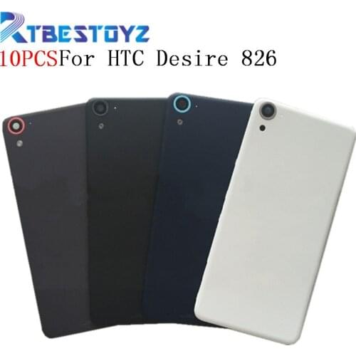 10PCS/Lot Repair Parts Original Back Cover For HTC Desire 826 Battery Door Back Cover Housing With Logo