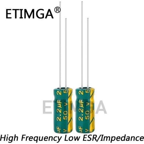 110pcs/lot High Frequency Low Impedance 50v 2.2UF Aluminum Electrolytic Capacitor Size 5*11 2.2UF 20