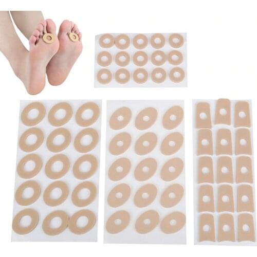 15pcs/sheet Callus Cushions Shoes Heel Pad Foam Round Toe Foot Corn Bunion Protectors Pads 4 Types