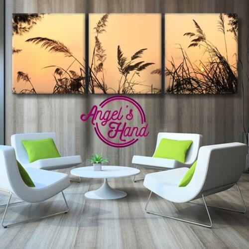 3pcs,diamond embroidery Sunset Landscape,5d full square diamond painting,diamond mosaic picture of rhinestones cross stitch gift