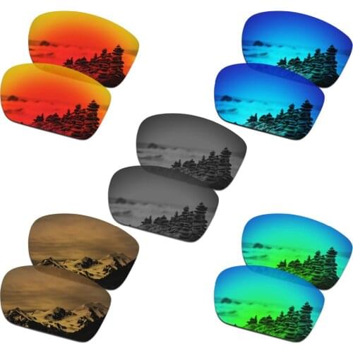 SmartVLT 5 Pairs Polarized Sunglasses Replacement Lenses for Oakley Big Taco - 5 Colors