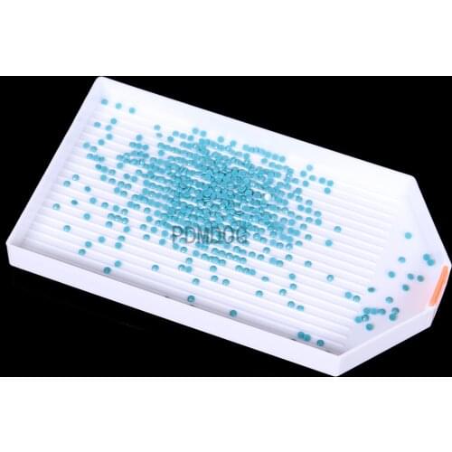 50pcs Wholesale Big Drill Plate Tray Diamond Embroidery Accessories Large Capacity Diamond Painting Tools White Plastic Tray