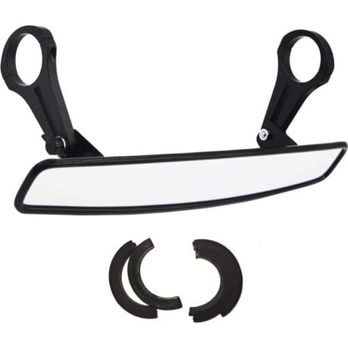 1.5 inches Adjustable Clamp with Rubber Gasket and Rear View Mirror for UTV Polaris Ace RZR Yamaha Rhino ino Wolverine YXZ 1000R