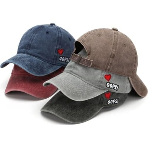 Cute Letter OOPS Summer Baseball Cap Snap Back Hat Fashionable Sports Hip hop Trucker Hat Men Women Sun Protection Golf hat