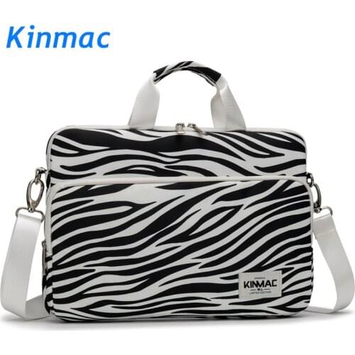 Brand Kinmac Waterproof Messenger Laptop Bag 13,14,15,15.6 inch, Zebra Pattern Case For MacBook Air Pro13.3,15.4 Dropship F112