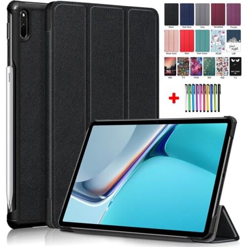 Coque For Huawei Matepad 11 Case Fold PU Leather Flip Tablet Shell Funda For Huawei Matepad 11 2021 Case Smart Cover 10.95 inch