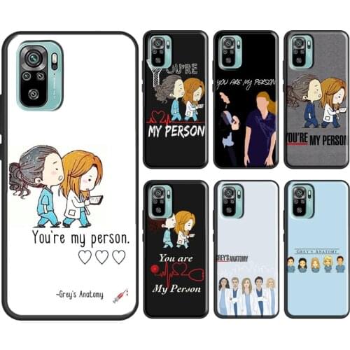You're My Person Greys Anatomy For Xiaomi Redmi Note 9 Pro 10 7 8 9S 8T Cover For Redmi K40 9 9C 9A 7A 8A 9T Phone Case