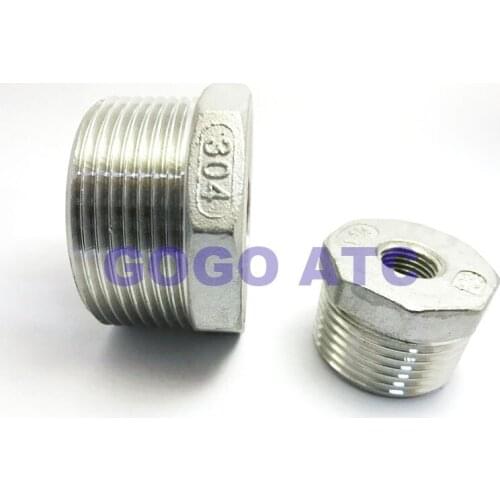 Different diameter DN40-50 stainless steel 304 201 core industrial grade pipe diameter female and male thread reducer 4'6'1 inch