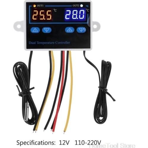 Dual Thermostat for Incubator 10A Digital Heating Cooling Temperature Controller S16 20 Dropshipping