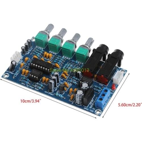 Dual Power Microphone Amplifier Board Sound AMP Module Digital Reverb Plate Drop Shipping Support