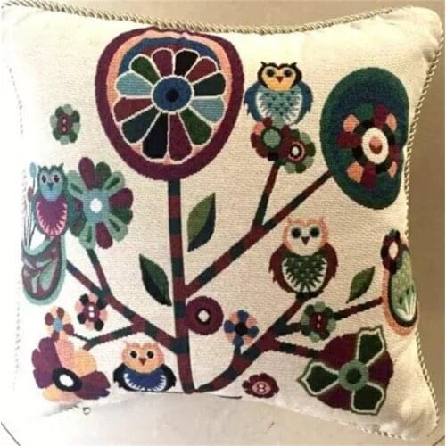 60*60cm ready made block animal print cushion cover home decorative