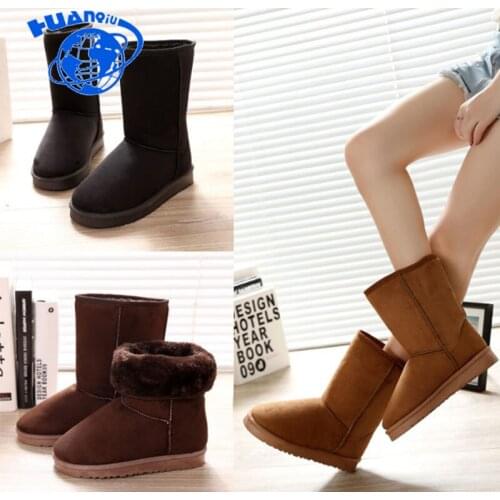 HUANQIU 2018 NEW Warm Solid Anti-Slip Snow Boots Women Female Winter Boots Thermal Shoes Botas Mujer Plataforma ZLL412
