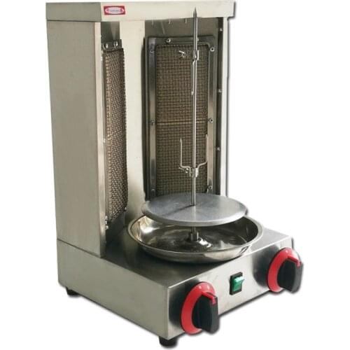 GB25/EB25 Commercial LPG Gas/Electric Shawarma Broiler Grill Machine Vertical Kebab Roaster Middle East Rotisserie Equipment