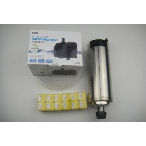 CNC spindle kit ER20 2.2KW water cooling spindle +1 water pump+1 water pipe+ER20 collets