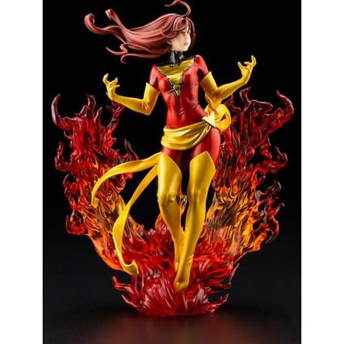 Beautiful Girl Statue X Black Phoenix Figure