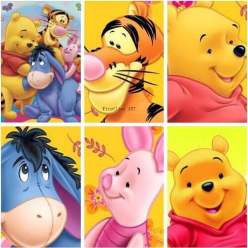 5D DIY Disney Diamond Painting Graffiti Art Mickey Mouse Donald Duck Diamond Embroidery Full Cross Stitch Kits Home Decor