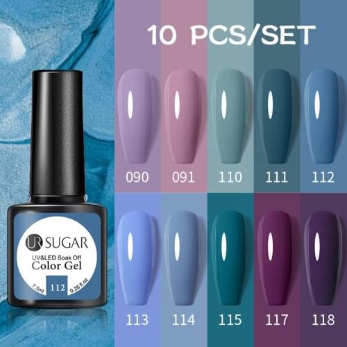 UR SUGAR Gel Polish Kit All For Manicure Gel Set Hybrid Varnishes Nail Art Polish Base Top Coat Soak Off Semi Permanent Nail Set
