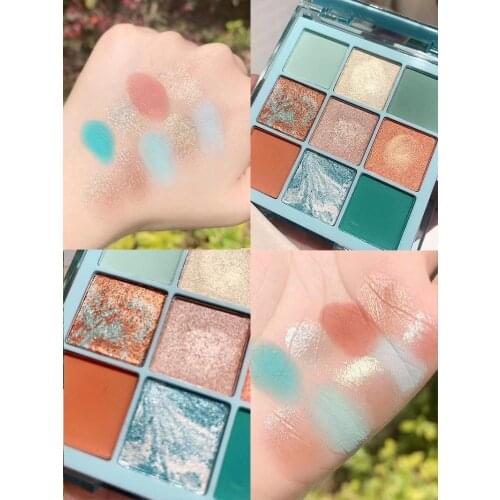 New Arrival Charming Eyeshadow Palette 9 Color Make up Palette Matte Shimmer Pigmented Eye Shadow Hudamoji Powder Beauty