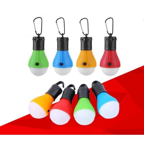 4 Colors Emergency Bulb Light Portable Hanging Tent Lamp Camping Lantern for Mountaineering Activities Backpacking Outdoor