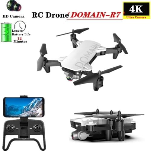 KaKBeir R7 RC Drone 4K HD Camera Foldable Professional Selfie Quadrocopter with WIFI FPV Camera Helicopter Toy for Kids