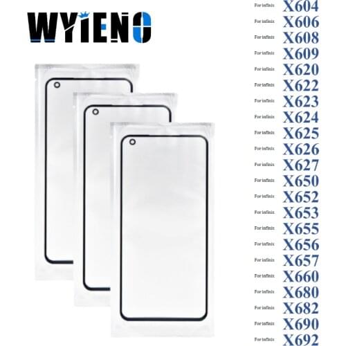 LCD Digitizer Glass For Infinix X604 X606 X608 X609 X620 X622 X623 X624 X625 Touch Screen Sensor Glass lens + With OCA 10pcs/lot