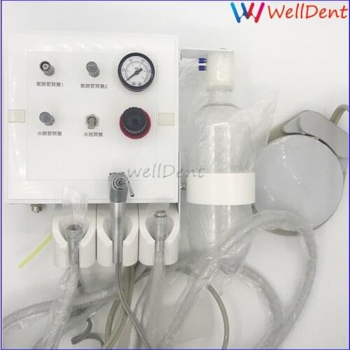 Dental Air Turbine Unit Wall Hanging Dental Delivery Turbine Unit Tube Work Compressor Plastic Shell