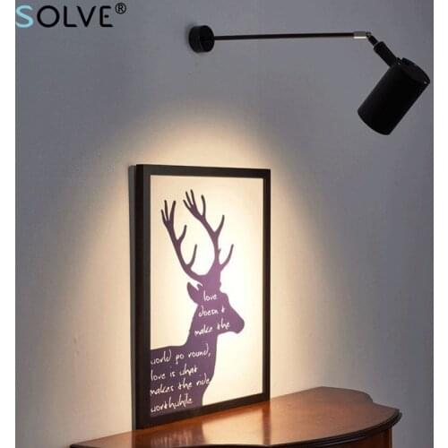 Flexible Arm Industrial Art Wall Lamp Long Pole Led Wall Lamp Gallery Museum Picture Lighting Exhibition Lamp