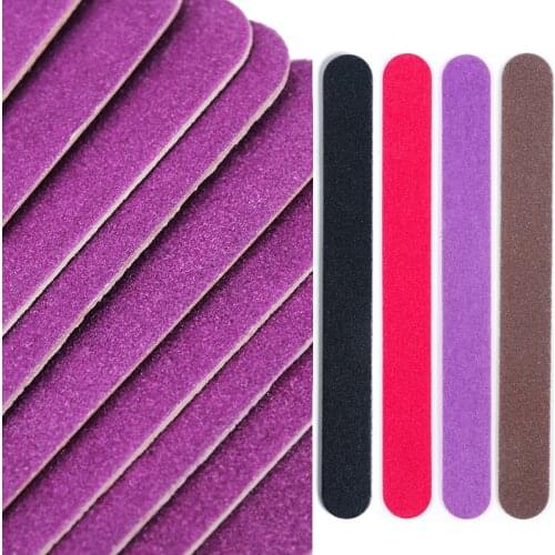 10pcs Double-sided Wood Nail Files Disposable Mini Nail Manicure Tools grit 180/240 85mm Pedicure sanding wood nail buffer