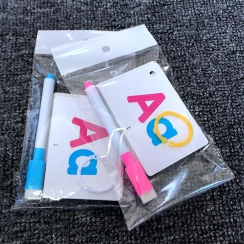 26 Letter English Flash Card Baby English Montessori Learning Word Card Pocket Flash Educational Toys Word Table Game Card