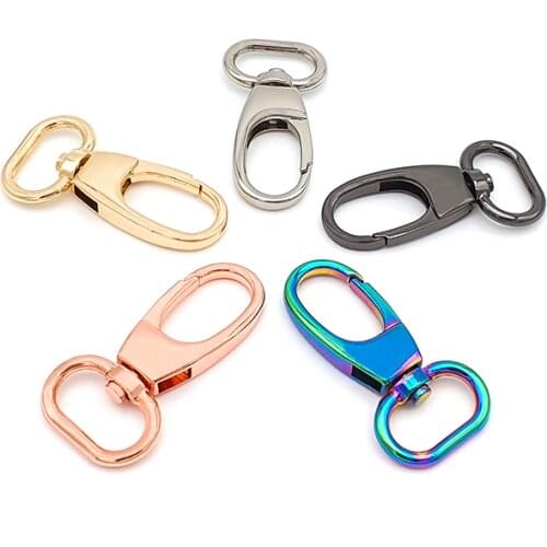 5x Metal Snap Hook For Handbag Strap Nickle Plated Dog Hook For Bag Hardware Fittings