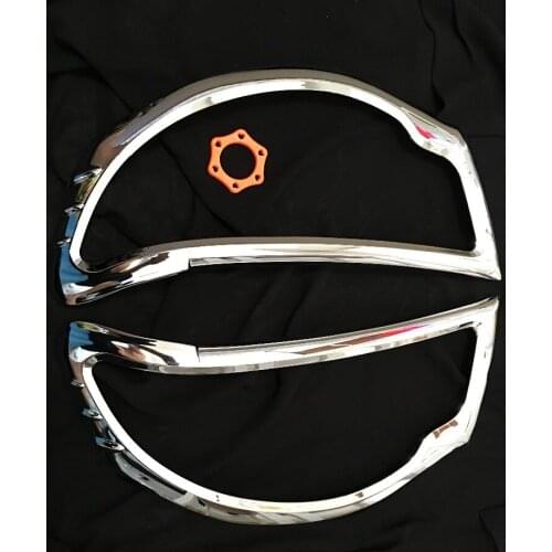 ABS For Mitsubishi L200 triton acessories chrome headlamp cover trim fit 2006-2014 car styling accessories plate headlight parts